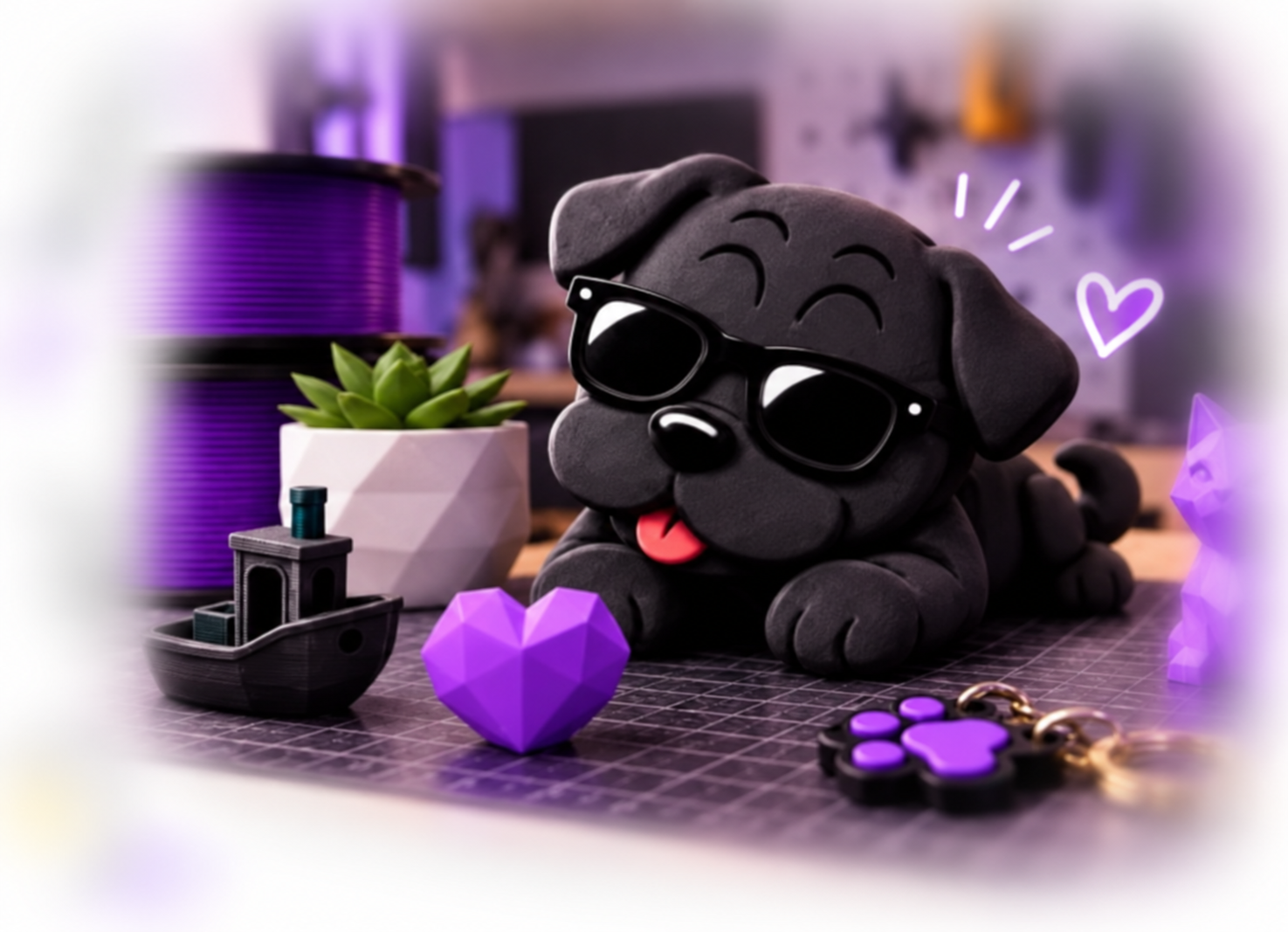Mascota de KuroFab en el taller de impresión 3D